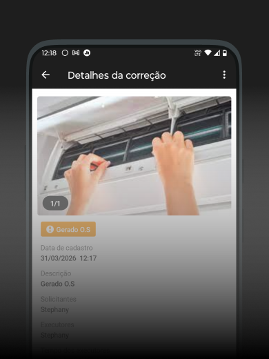 Evidências de execução
